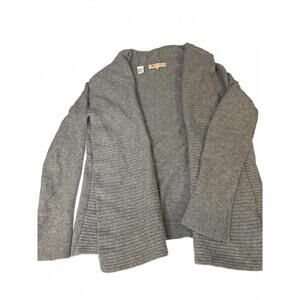 Wythe NY Women's Gray 100% Cashmere Cardigan Sweater